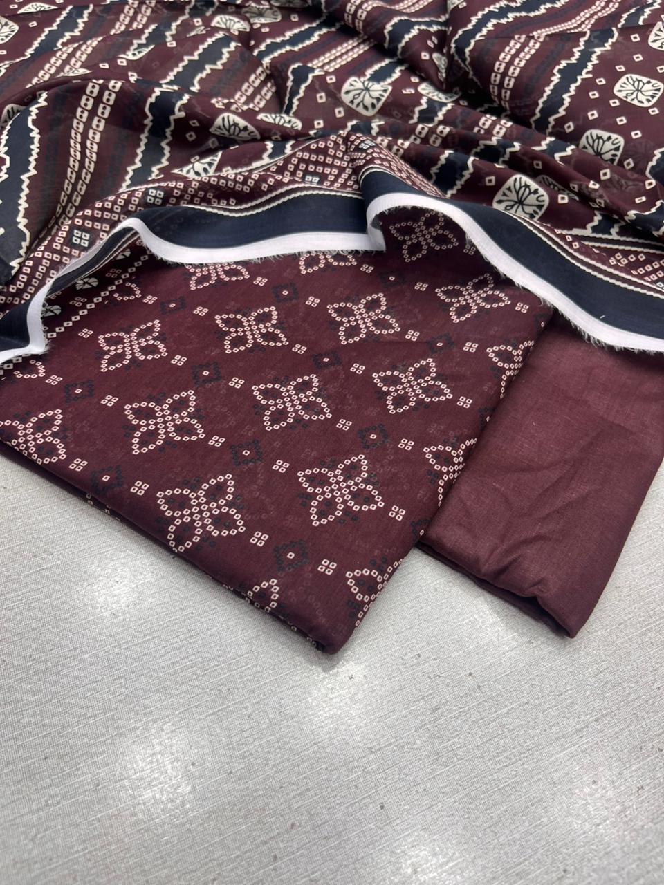 3Pc Zobia Lawn Unstitched Suit 29