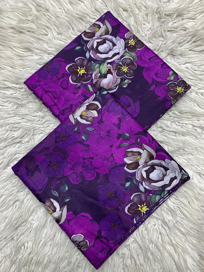 2Pc Famous Lawn Unstitched Suit  Vol-477