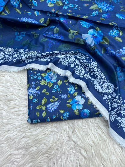 3Pc Slub Khaddar Allover Suit - 0076