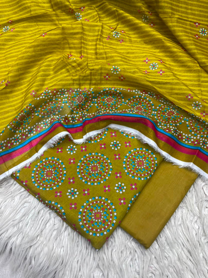 3Pc Lawn Digital Printed Unstitched Suit 15