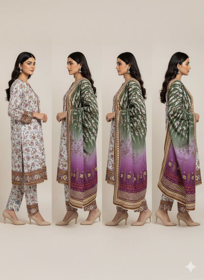 3 PC Viscose Bana Dora - 0011