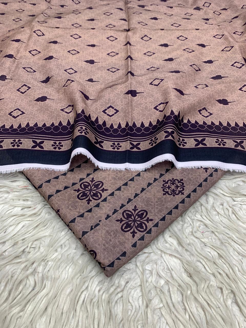 3Pc Lawn Bana Dora Suit Vol-0174