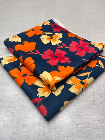 2Pc Staple Same Printed Unstitched Suit 6233