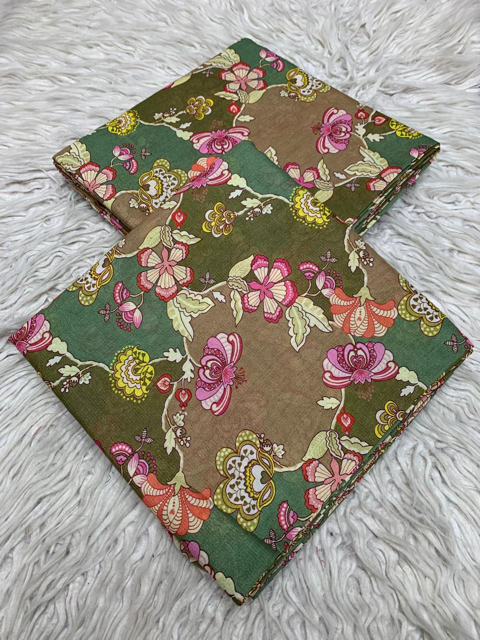 2Pc Al Karam Chamki Lawn Digital Printed Suit 499