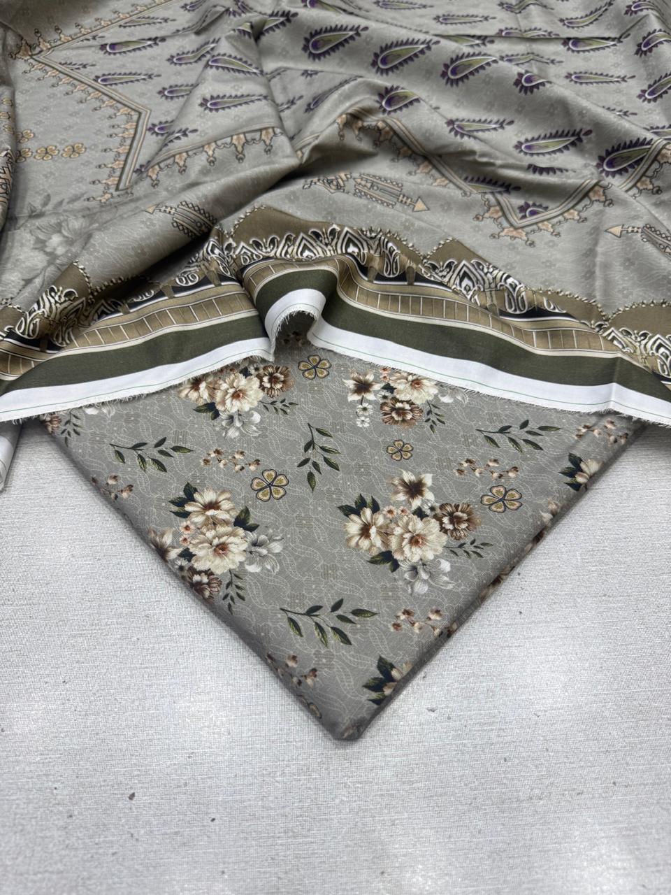 2Pc Kamal Slub Kameez & Dupatta Unstitched 61