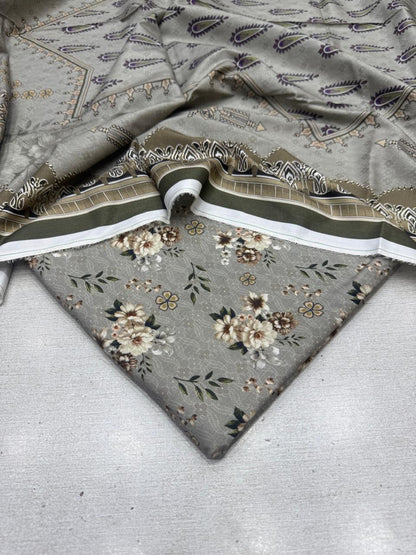 2Pc Kamal Slub Kameez & Dupatta Unstitched 61