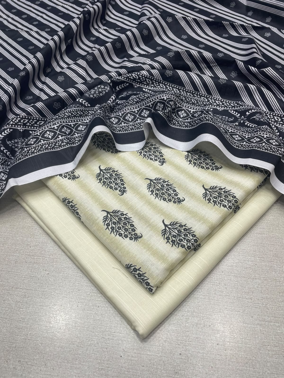 3Pc Slub Khaddar Unstitched Suit 24