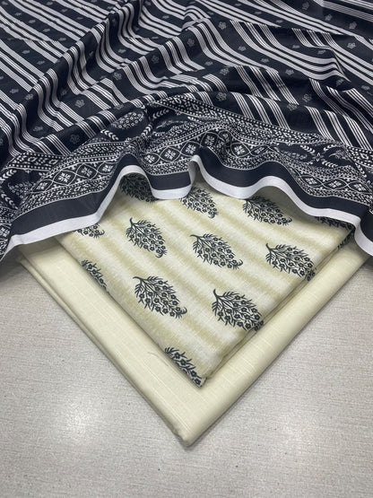 3Pc Slub Khaddar Unstitched Suit 24