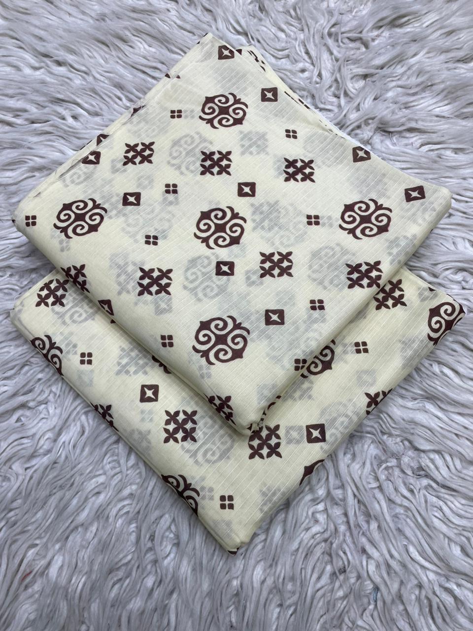 2Pc Lawn Bana Dora Suit Vol-6193