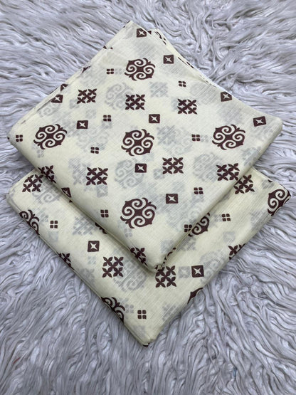 2Pc Lawn Bana Dora Suit Vol-6193