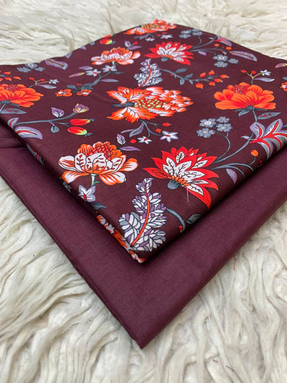 2Pc Printed Lawn Unstitched Suit 15
