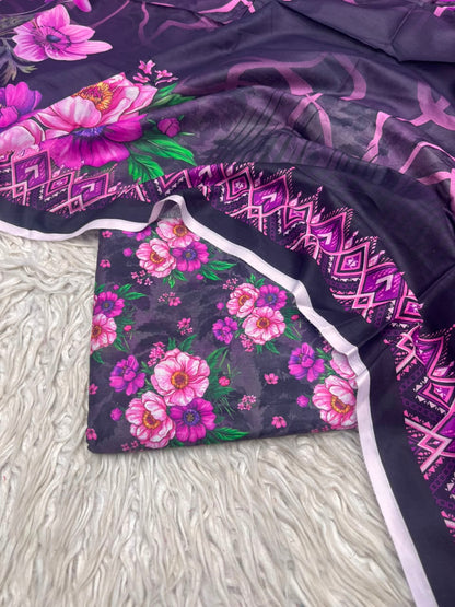 3Pc Same Digital Printed Lawn Suit 15