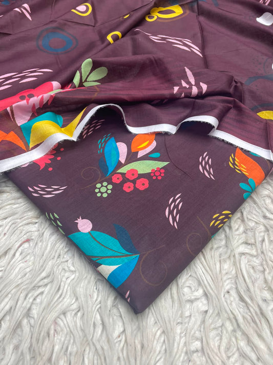 3Pc Same Digital Printed Lawn Suit 15