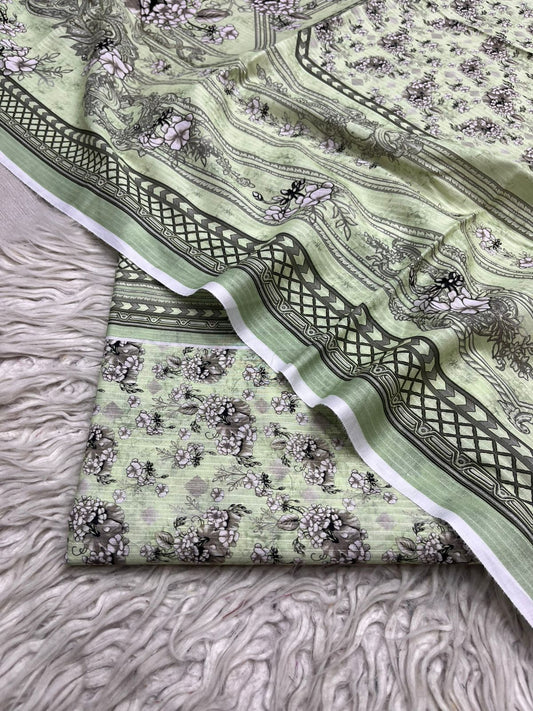 2Pc Lawn Tana  Dora Kameez & Duppata Printed Suit  Vol-3215