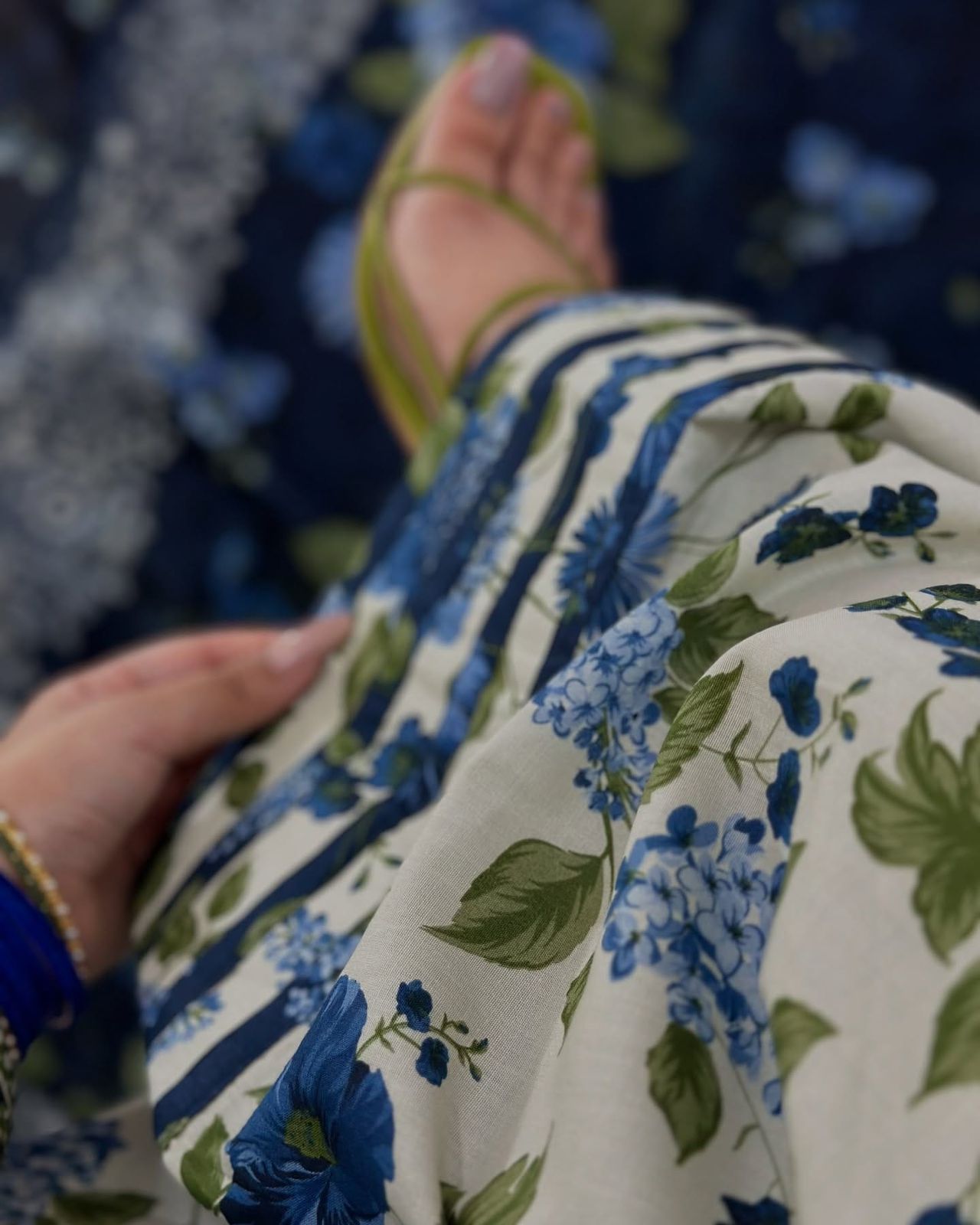 3Pc Supima Lawn Suit  Vol - 694