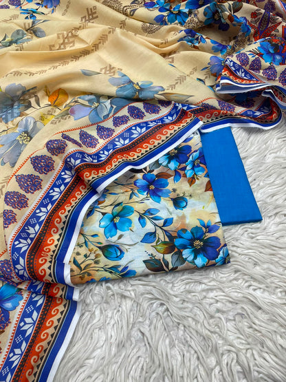 3Pc Zobia Lawn Unstitched Suit 29