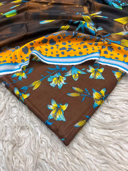 3Pc Same Digital Printed Lawn Suit 15