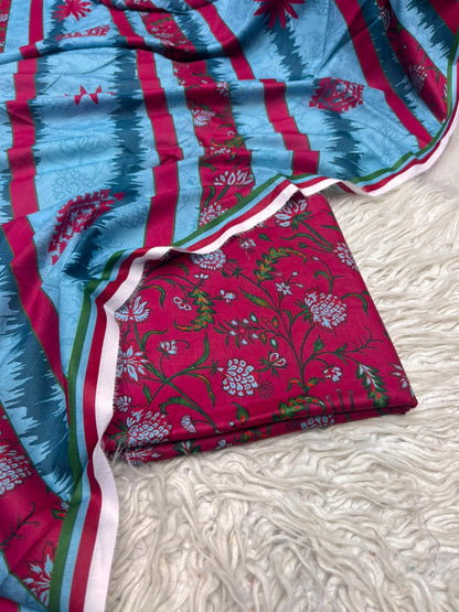 3Pc Same Digital Printed Lawn Suit 15