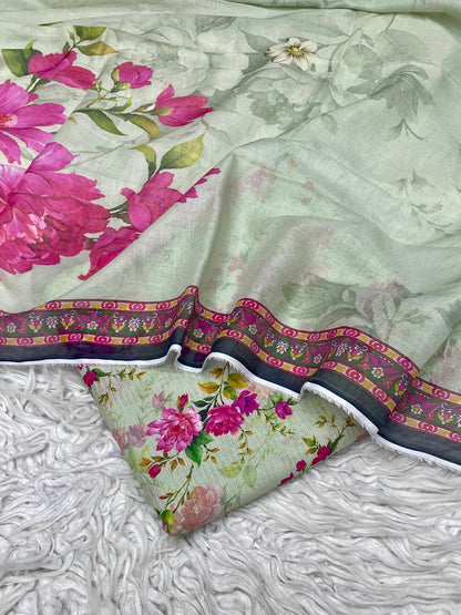 3Pc Sapphire Bana Dora Lawn Suit Vol-0119