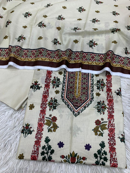 90x88 3Pc Lawn Suit Vol-0162