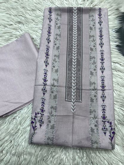 2Pc Lawn Kameez & Plain Trouser Vol-0040