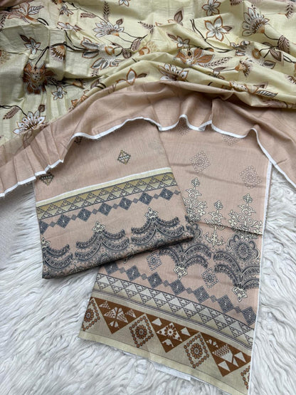 2Pc Al Karam Lawn Kameez & Dupatta - #34729