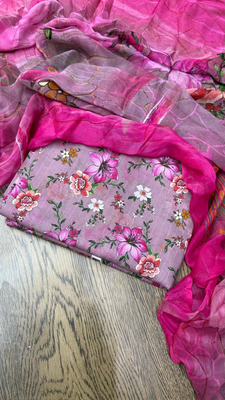 3Pc Luxury Chiffon with Tana Dora - Enigma Vol-307