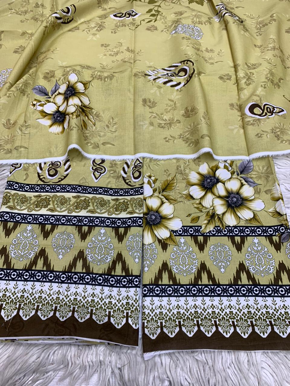 2Pc Lawn Kameez & Dupatta Vol-3205