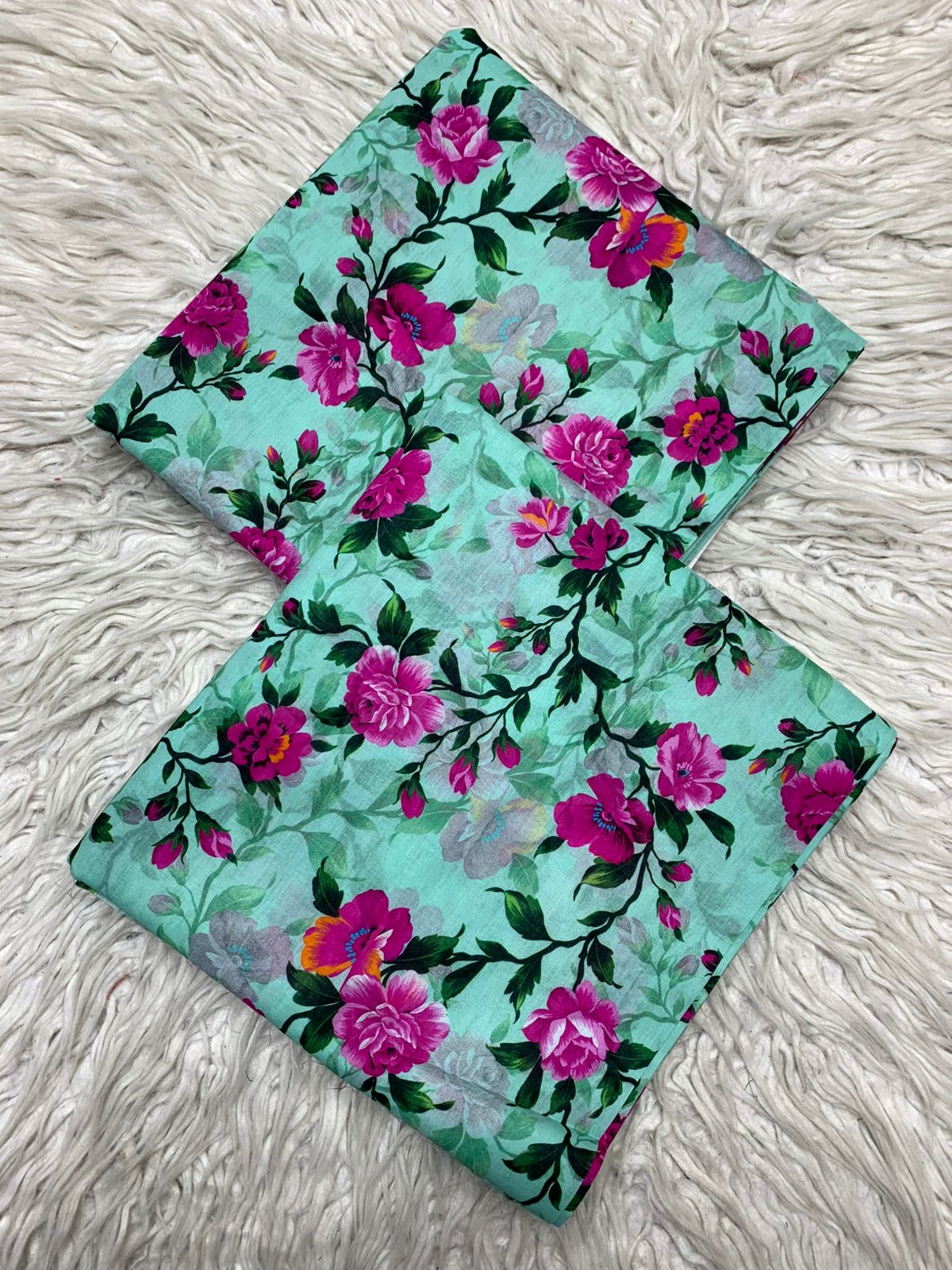 2Pc Al karam Lawn Digital Printed Suit Vol-490