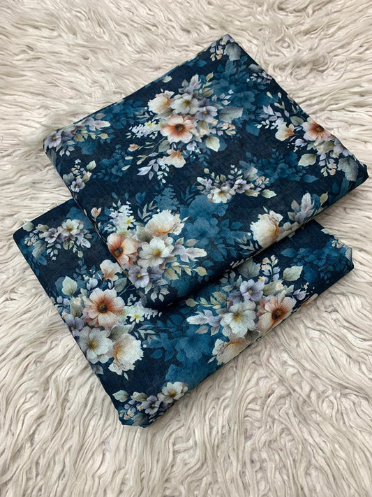 2Pc Lawn Bana Dora Suit Vol-0172