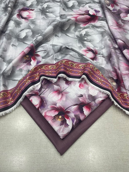 3Pc Slub Khaddar Unstitched Suit 24