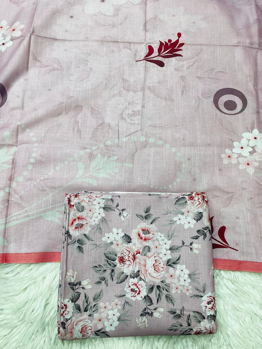 3Pc Slub Khaddar Allover Suit - 0102