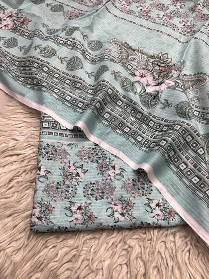 2Pc Lawn Tana  Dora Kameez & Duppata Printed Suit  Vol-3215