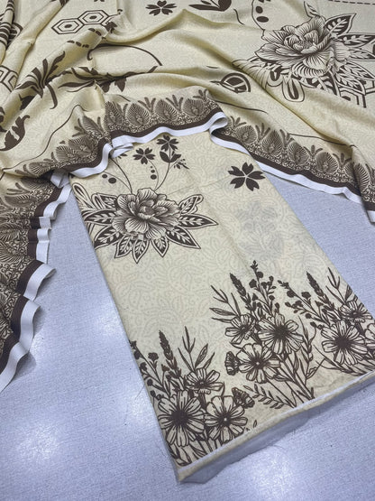 2Pc Karandi Kameez & Dupatta Unstitched Suit 66