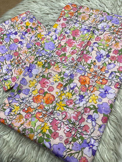 2Pc Supima Lawn Kameez & Trouser Printed Suit  Vol-02