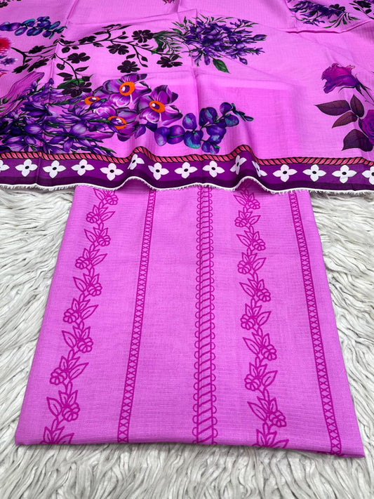 2Pc Sapphire Lawn Bana Dora Kameez & Printed Lawn Duppata Vol-3204