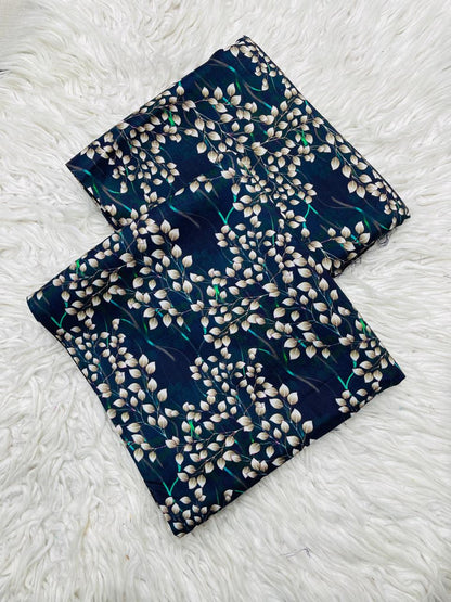 2Pc Linen Allover Unstitched Suit -0077