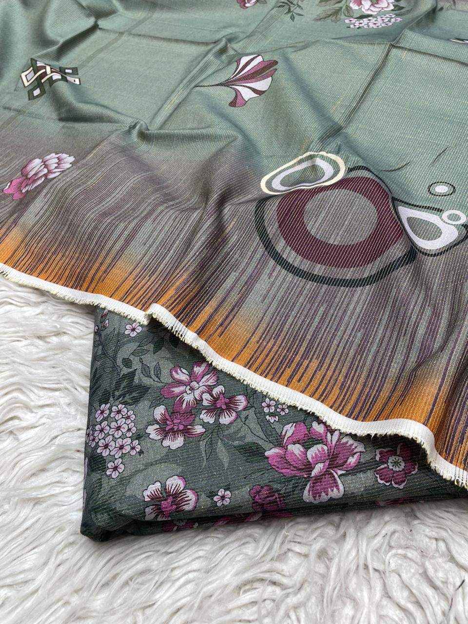 3Pc Chamki Khaddar Unstitched Suit Vol-0132