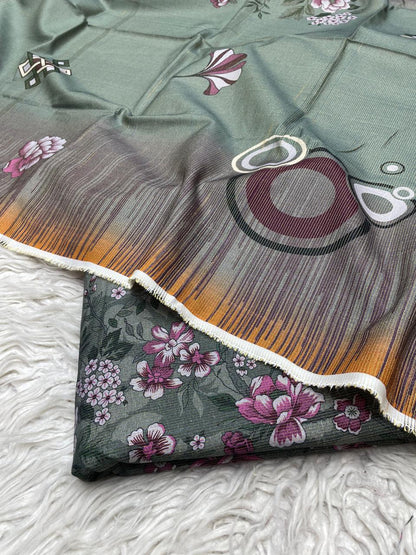 3Pc Chamki Khaddar Unstitched Suit Vol-0132