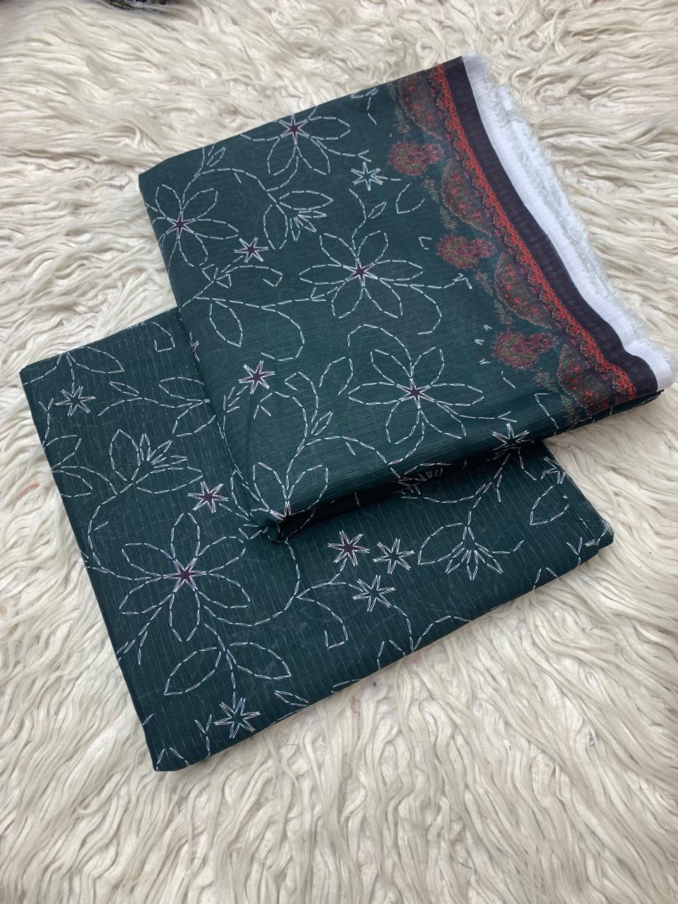 SAPPHIRE 2Pc Lawn Bana Dora Unstitched Suit Vol-0127