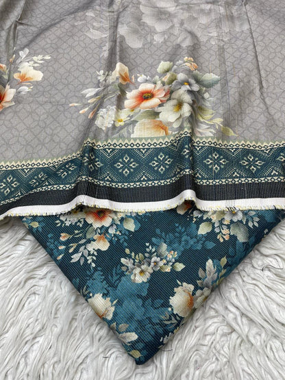 3Pc Chamki Khaddar Unstitched Suit Vol-0132