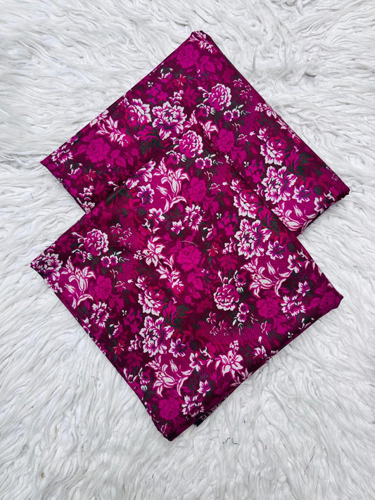 2Pc Crystal Linen Allover Suit Vol-0121