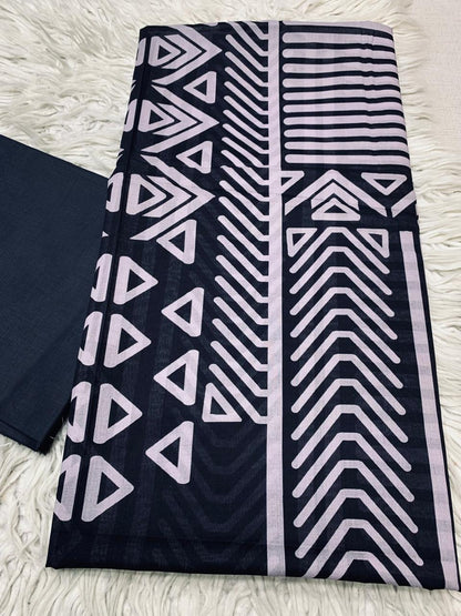 2Pc Printed Lawn Unstitched Suit 1028