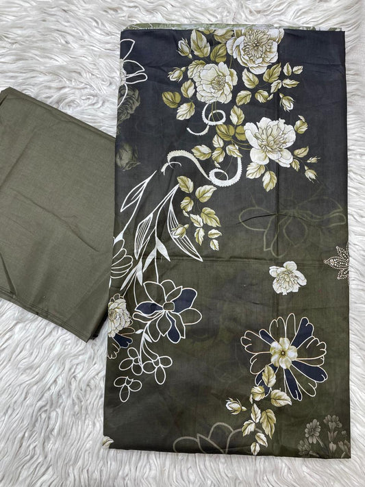 2pc Lawn Kameez & Dyed Trouser Suit 998
