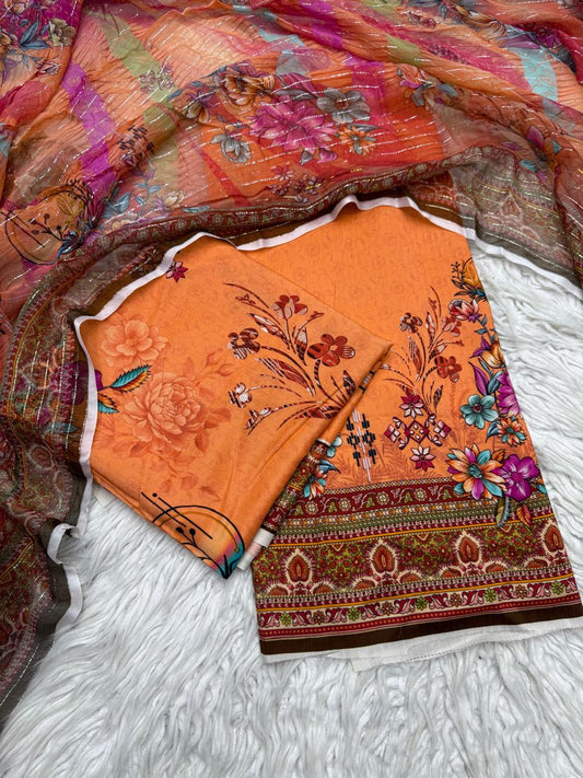 2Pc Al Karam Kameez & Dupatta - 87