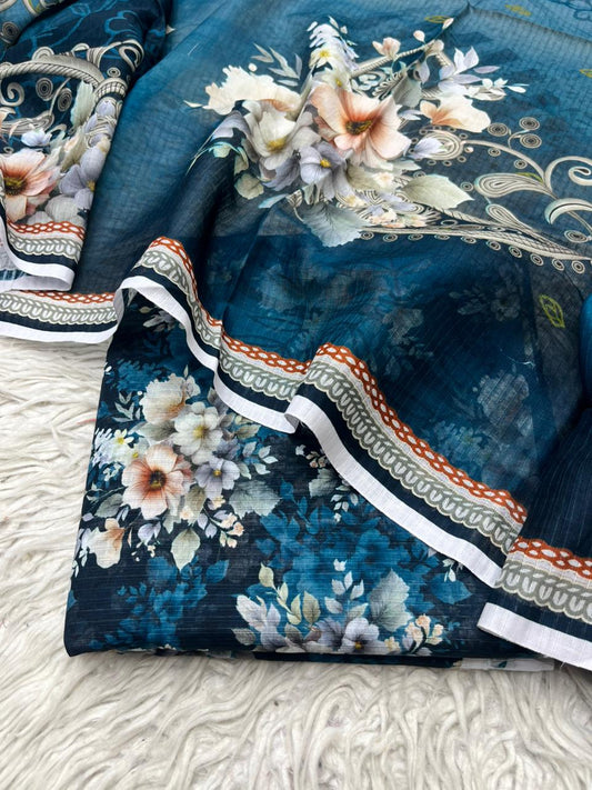 3Pc Lawn Bana Dora Suit Vol-0172