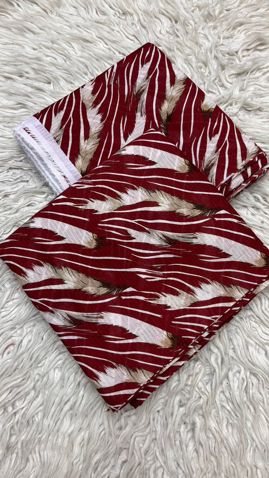 2Pc Al Karam Lawn Bana Dora Suit Vol-0199