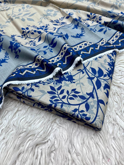 3Pc Crystal Khaddar Allover Digital Printed Vol-0131