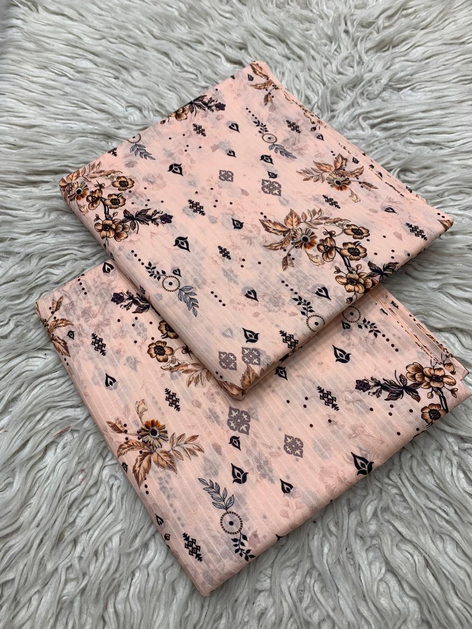 2Pc Sapphire Lawn Bana Dora Unstitched Suit Vol-05