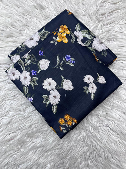 2Pc Slub Khaddar Allover Unstitched Suit Vol-0137